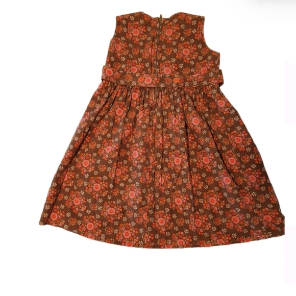 AMERICAN CLASSIC CLOTHES GIRL'S CORDUROY FLORAL DRESS SZ 4 - Picture 2 of 5